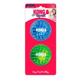 Kong Squeezz Geodz Bollar Till Hunden med Pipljud 2-pack